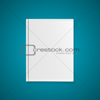 Empty Book Cover Template for Your Text or Images. Vector Illust