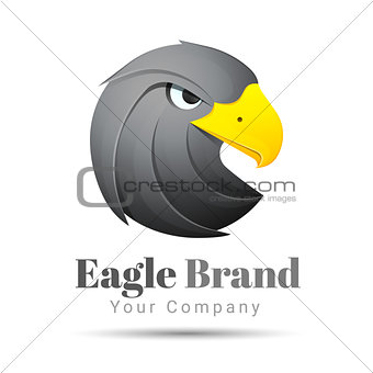 Eagle logo template. Vector business icon. Corporate branding identity design illustration for your company. Creative abstract concept.