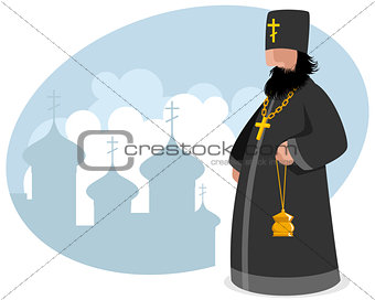 Orthodox priest with censer