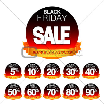 Black Friday Sale Stickers
