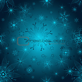 Seamless gradient christmas pattern