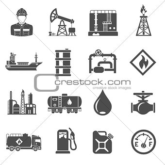 Oil industry Icons Set