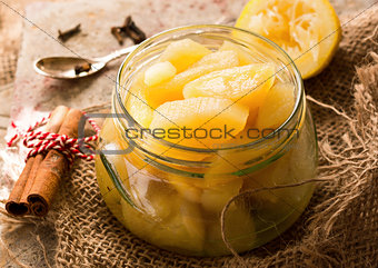 Traditional apple compote