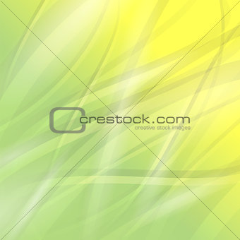 Abstract Green Wave Background.