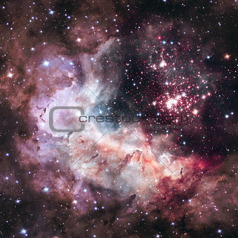 Super star cluster Westerlund 2 in the constellation Carina.
