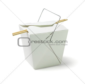 Takeaway Food Container with Chopsticks