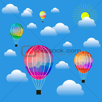 Colored Air Balloons