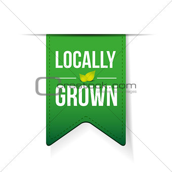Locally Grown green ribbon