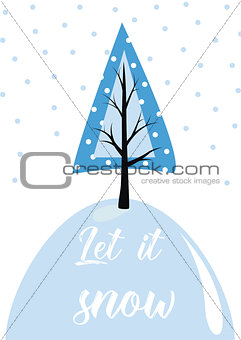 Christmas card template.  illustration. New Year collection. Greeting seasonal for scrapbooking and invitations.