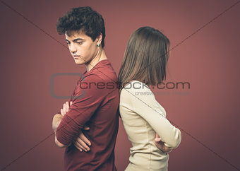 Young couple arguing