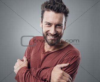 Attractive man posing