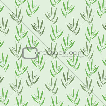 Seamless pattern branches of eucalyptus.