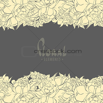 Solid roses on a dark background