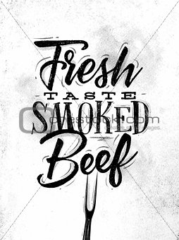 Poster smoked beef