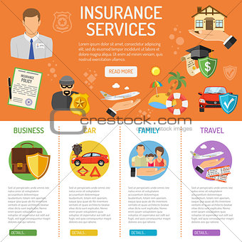 Insurance Services infographics