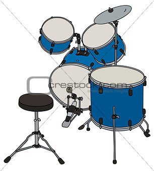 Blue percussion set