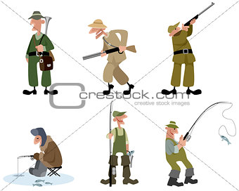 Fishermen and hunters set