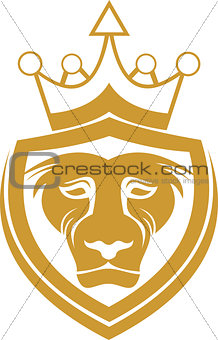 lion king shield protection logo