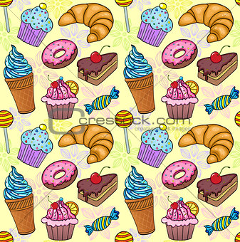 pattern with sweets