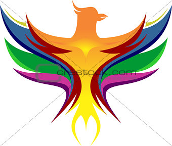colorful of eagle logo