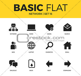Basic set of Network icons