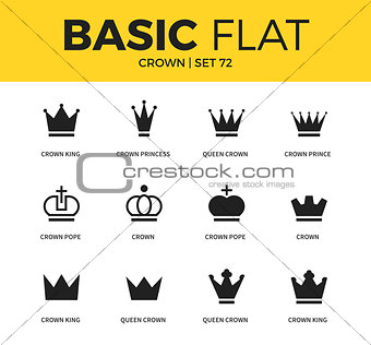 Basic set of crown icons