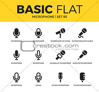 Basic set of Microphone icons