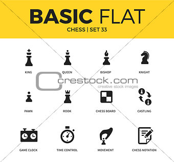 Basic set of chess icons