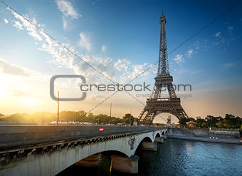 Eiffel Tower and Bridge