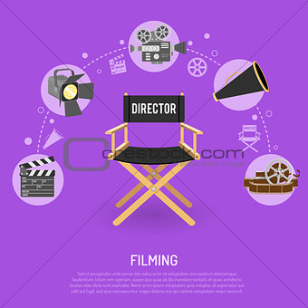 Cinema and filming concept