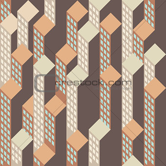 Top view on abstract houseblocks vector background