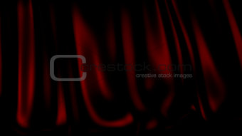 3D Illustration Abstract Red Background