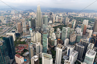 Kuala Lumpur Cityscape Aerial View
