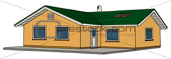 Small yellow house