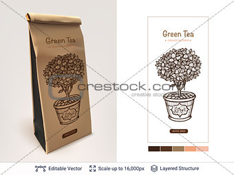 Tea package design.