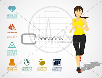 running woman infographic