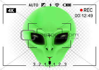camera viewfinder alien