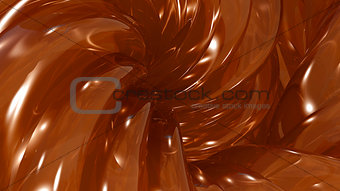 3D Illustration Abstract Honey Background
