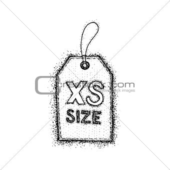 Dotwork Extra Small Size Label