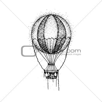 Dotwork Hot Air Balloon