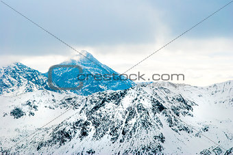 Winter Mountain Peaks