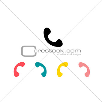 Graphic sign of a handset