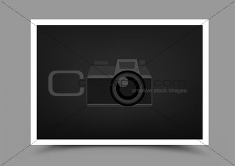 a4 paper photo icon horizontal