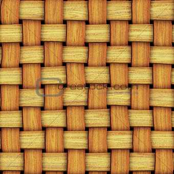 seamless texture of wood weaving