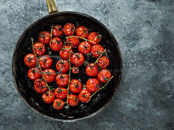 rustic roasted red summer cherry tomato 