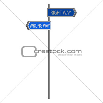 Traffic sign choice of path in 3D