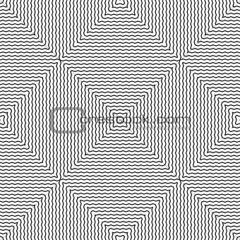 Seamless checked pattern. Zigzag lines texture. 