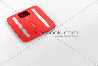 Red weight scale