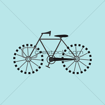 Flat Bicycle Icon