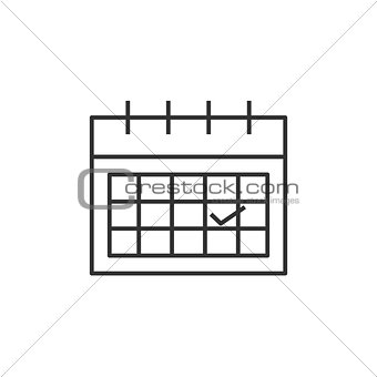 Calendar line icon